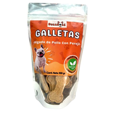 Bokadogs Galletas Naturales de Hígado de Pollo y Perejil para Perros