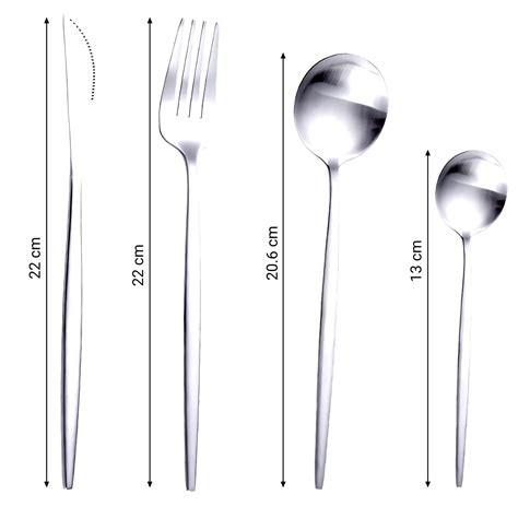 Set De 24 Tacamuri Din INOX 6 X Cutite 6 X Linguri 6 X Furculite 6