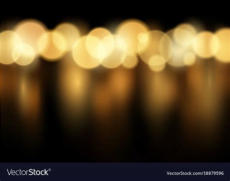 Gold Bokeh Lights Background Royalty Free Vector Image