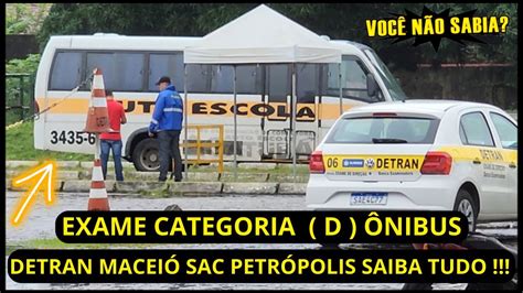 EXAME CATEGORIA D ÔNIBUS COMO É O EXAME DA CATEGORIA D DETRAN