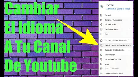 Como Cambiar El Idioma A Youtube Bien Facil Youtube