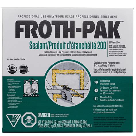 Produit d étanchéité à pulvériser GWP 200 de Froth Pak polyuréthane