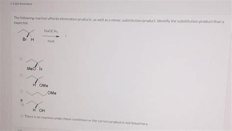 Solved The Following Reaction Affords Elimination Products Chegg