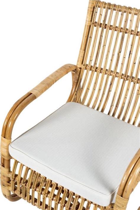 Bol Rotan Stoel Naturel Met Kussen Relaxstoel Chill Stoel