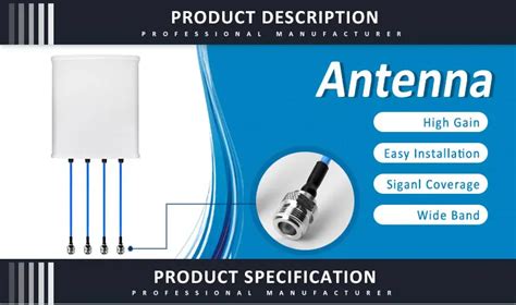 5g New Product Lte 4 Port Omni Directional Panel Antenna 4x4 Mimo