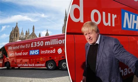 Nhs Chief Demands £350million Battle Bus Promise Is Honoured Uk