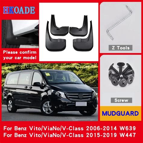 รถ Fender Mud Flaps สำหรบ Mercedes Benz Vito Viano V Class 2019 2006