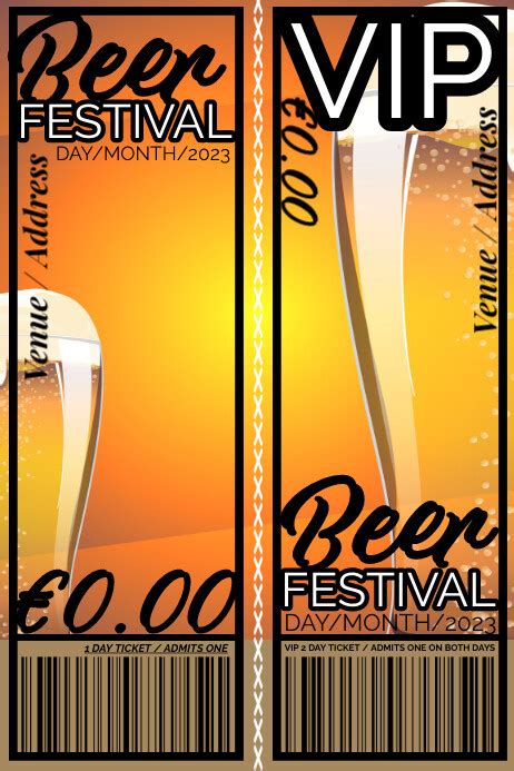 Beer Festival Tickets Postermywall