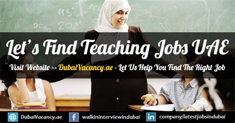 teaching jobs  dubai latest vacancies