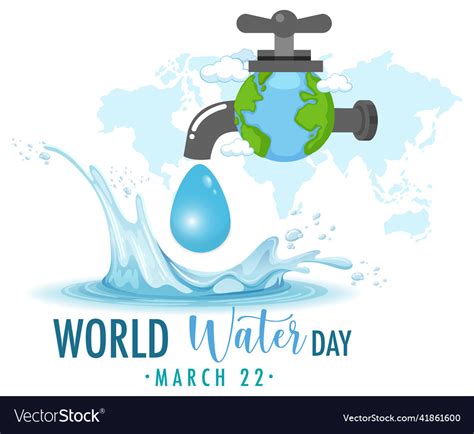 World Water Day Icon Royalty Free Vector Image