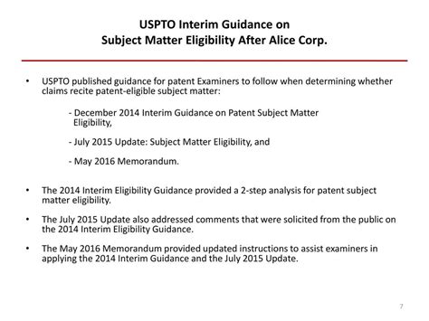 IPO Section 101 Revisions Patentable Subject Matter Ppt Video