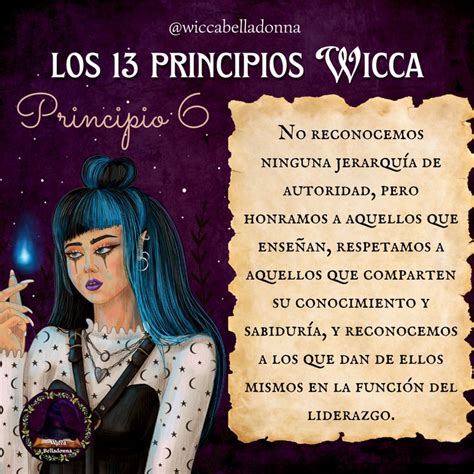 los 13 principios Wicca Principio 6 Wicca Brujería pagana Wiccanos