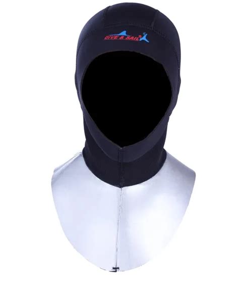 3mm Neoprene Scuba Diving Hood With Shoulder Snorkeling Equipment Hat Cap Winter Swim Warm