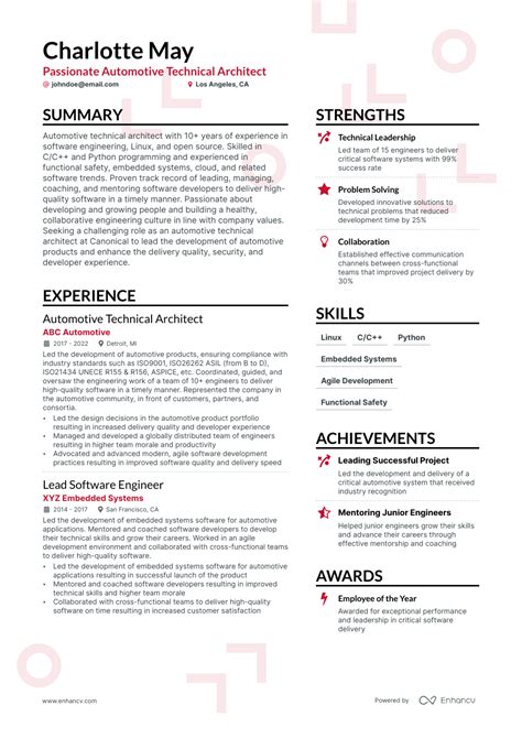 Automotive Engineering Resume Examples Guide For