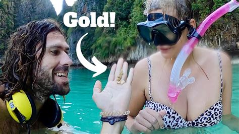 Gold Treasure Found At Paradise Islands Underwater Metal Detecting