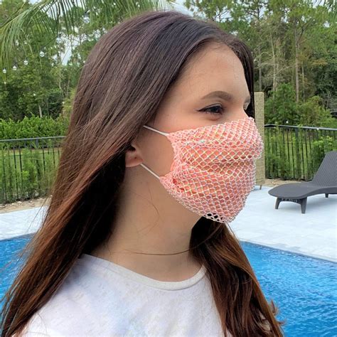 Sparkle Breathable Lightweight Bling Mesh Face Mask Crystals Etsy