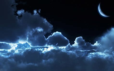 1920x1080 moon night sky clouds wallpaper JPG 213 kB - Coolwallpapers.me!