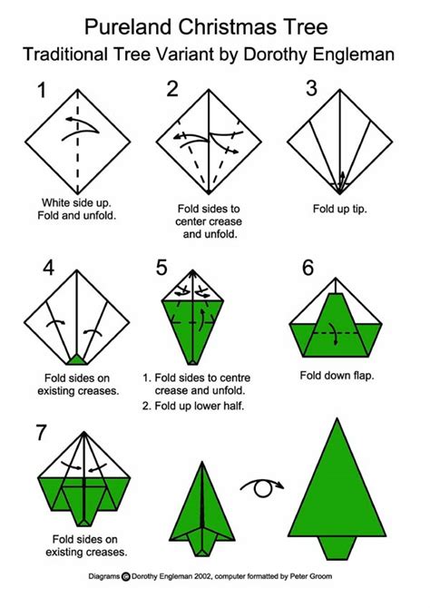 Origami Tree Instructions Embroidery And Origami