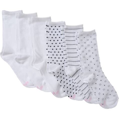 Womens Comfortblend Crew Socks 6 Pair