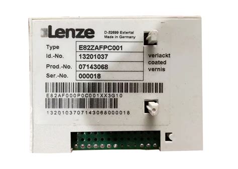 E82zafcc001 Lenze Function Module System Bus