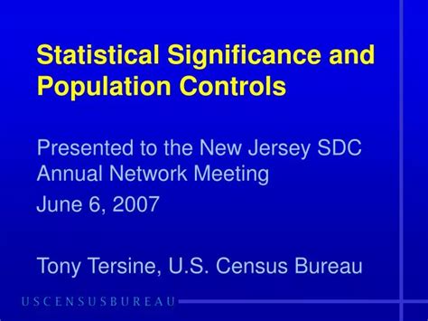 PPT Statistical Significance And Population Controls PowerPoint