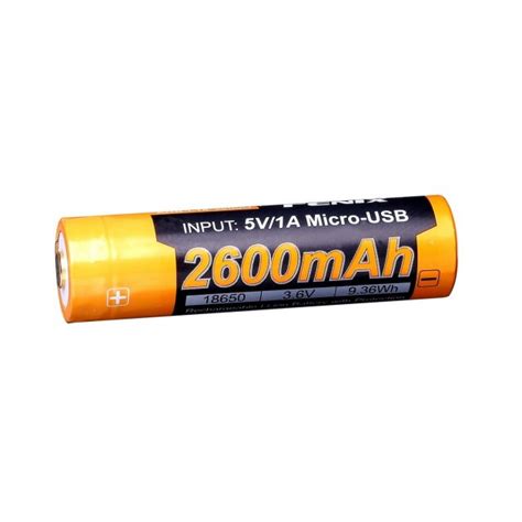 Аккумулятор Li-Ion 18650 Fenix ARB-L18-2600U 2600 mAh 3.6 V 500 циклов ...