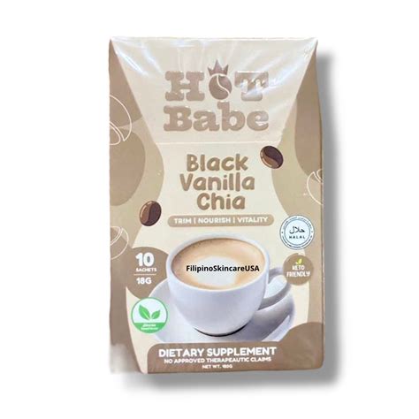 Hot Babe Black Vanilla Chia By Kiray Celis Sachets