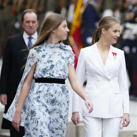 La Infanta Sofía Sorprende Con Un Vestido Alquilado En La Jura De La Constitución De Leonor