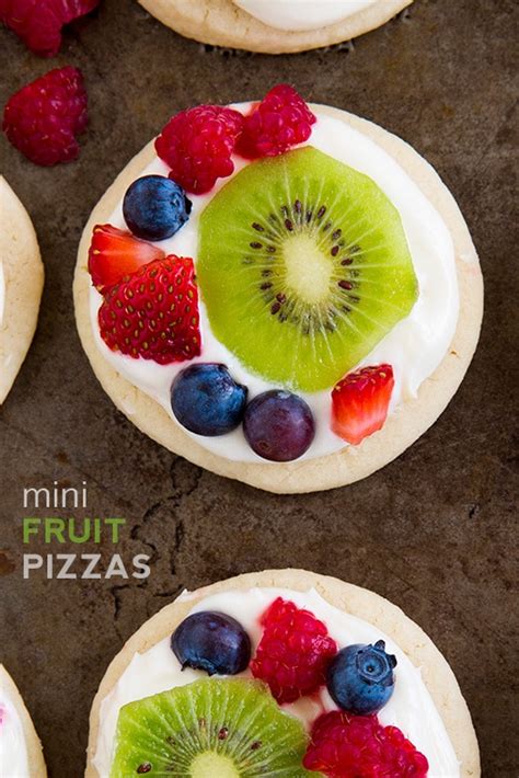 Mini Fruit Pizzas With Lemon Cream Cheese Frosting Cooking Classy