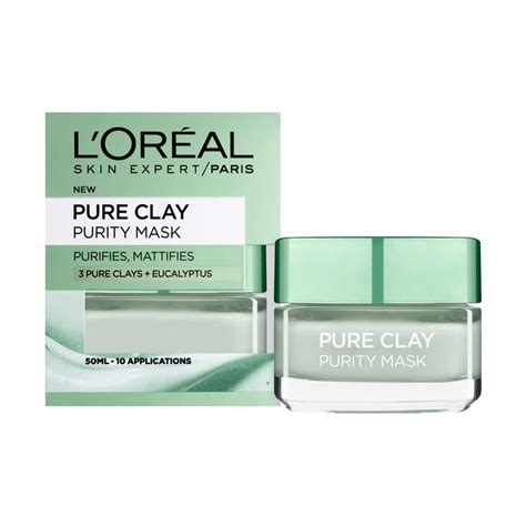 L Oreal Paris Pure Clay Purity Mattifying Eucalyptus Face Mask Ml