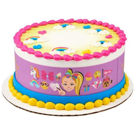 Jojo Siwa High Five Edible Cake Border Image Strips