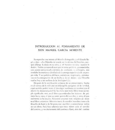 Pdf Salvador Ma Ero Ma Ero Introduccion Al Pensamiento De D Manuel