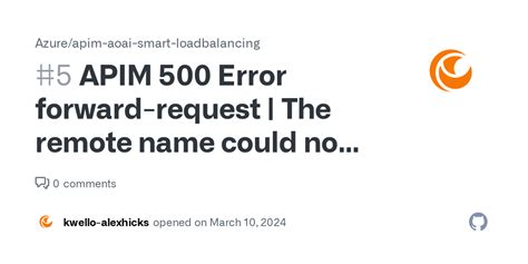 APIM 500 Error Forward Request The Remote Name Could Not Be Resolved