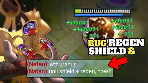 URANUS BUG SHIELD AND REGEN WTF MLBB YouTube