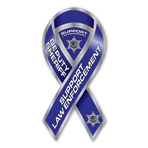 Deputy Sheriff Support Law Enforcement Ribbon Magnet Magnet America