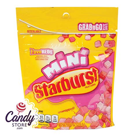 Starburst Fave Reds Candy 8ct Pouches - CandyStore.com