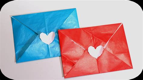 How To Make Paper Envelope Without Glue Or Tape Origami Paper Youtube