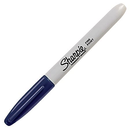 Sharpie Permanent Fine Point Marker Navy Office Depot