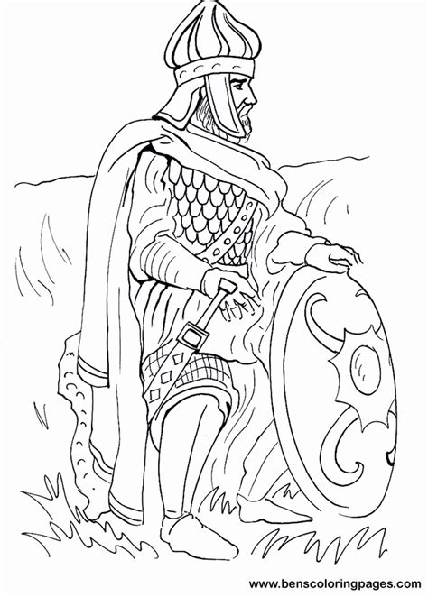 Warrior Coloring Clip Art Library