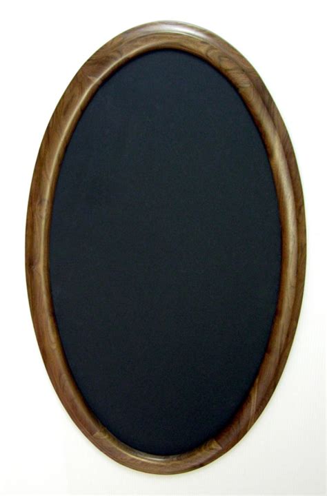 Oval Picture Frames Made of Walnut - Crones Custom Woodworking