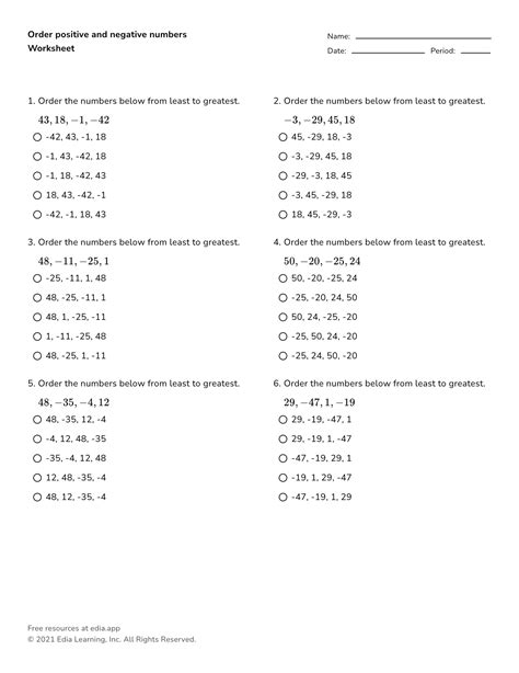 Edia Free Math Homework In Minutes Worksheets Library