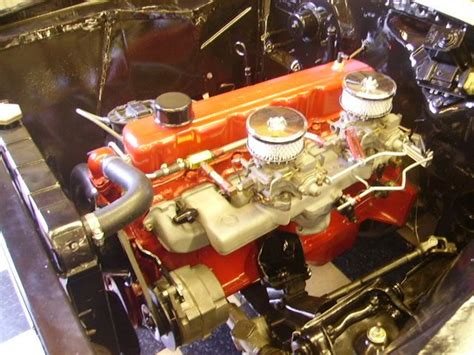 1967 Chevy 230 Engine In Orange Color Custom Truck