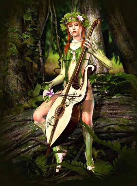 Elven Forest. A forest nymph makes music , #Ad, #Forest, #Elven, # ...