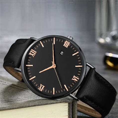 New Ultra Thin Men S Calendar Watch Sports Men S Quartz Watch Simple