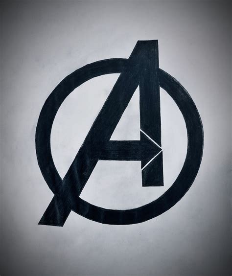 AVENGERS logo sketch by monica | Logo sketches, Book art drawings, Art ...