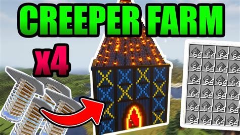 Building The Ultimate Creeper Farm In Minecraft Pt Minecraft