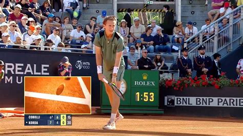 Flavio Cobolli Vs Sebastian Korda Highlights Italian Open 2024 Tennis