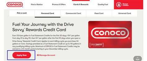 www.conoco.com/cards-and-rewards - Apply for a Drive Savvy® Rewards ...