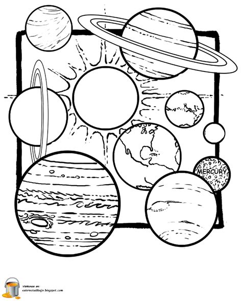 Planetas Para Colorear Y Pintar Colorea Tus Dibujos