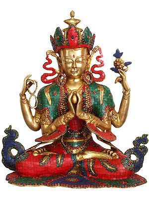 Tibetan Buddhist Bodhisattva Deity Chenrezig Large Size